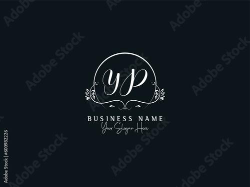 Beautiful Luxury YP Logo Icon, Business Signature Yp py Letter Logo For You photo