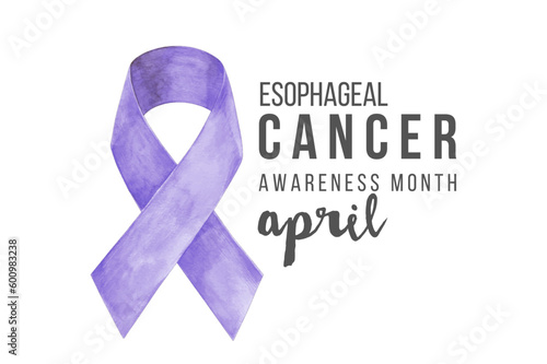 Esophagel cancer banner in type