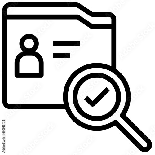 check outline style icon