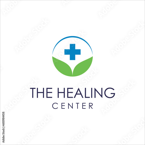 The healing center logo vector