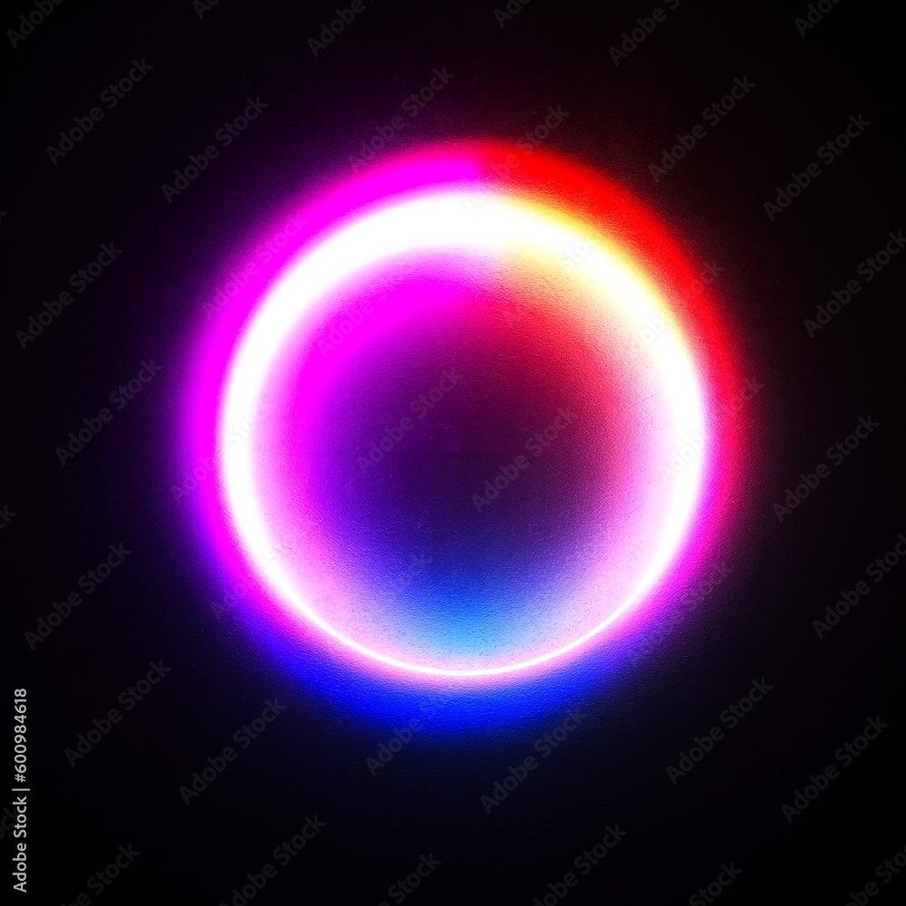 RGB Halo colored Neon circle