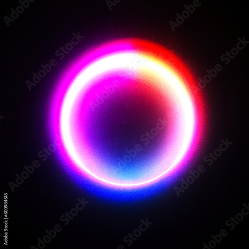 RGB Halo colored Neon circle