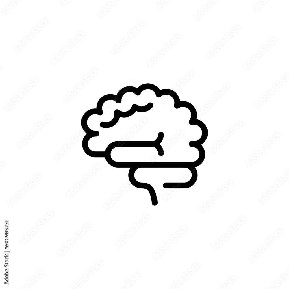 brain sign symbol vector brain sign symbol vector