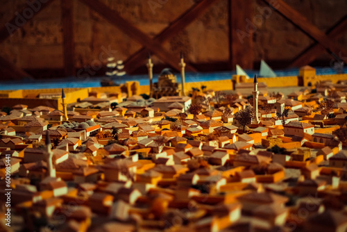 miniature model of an ancient city