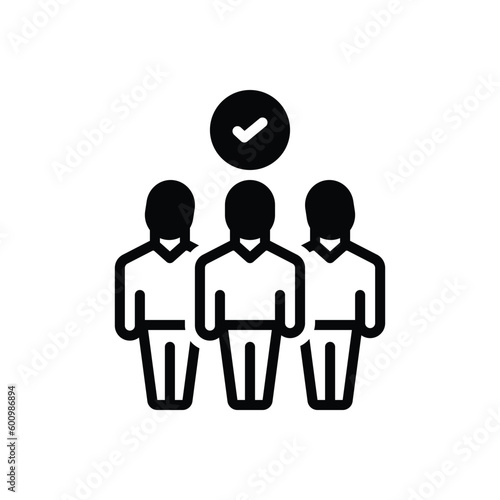 Black solid icon for related 