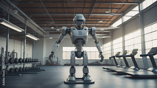 Cyborg in Gym. Generative AI