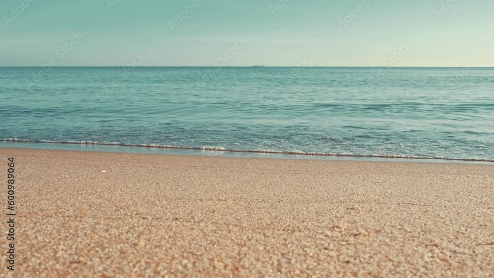 Baltic Sea Calm Waves Breaking at the Shore on Sunny Day Baltic Sea Calm Waves Breaking at the Shore on Sunny Day