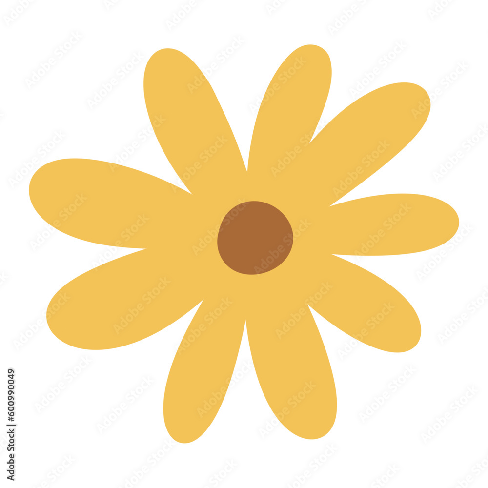 yellow flower isolated on white background yellow flower isolated on white background