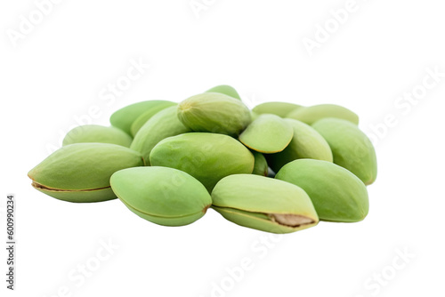 Wallpaper Mural stock photo of fresh almonds on a pristine white background isolated PNG Torontodigital.ca