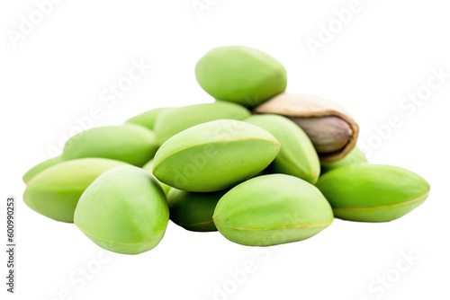 Wallpaper Mural stock photo of fresh almonds on a pristine white background isolated PNG Torontodigital.ca