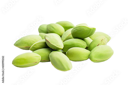 Wallpaper Mural stock photo of fresh almonds on a pristine white background isolated PNG Torontodigital.ca
