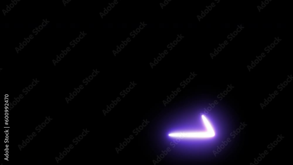 Purple Triangle loop spinning light with black background Purple Triangle loop spinning light with black background