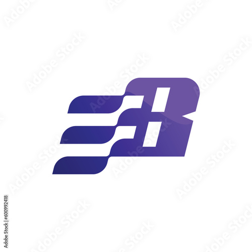 Dynamic alphabet B logo