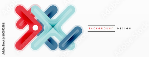 Minimal geometric background cross line. Design for wallpaper, banner, background, landing page, wall art, invitation, prints, posters