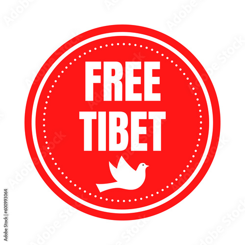 Free Tibet symbol icon photo