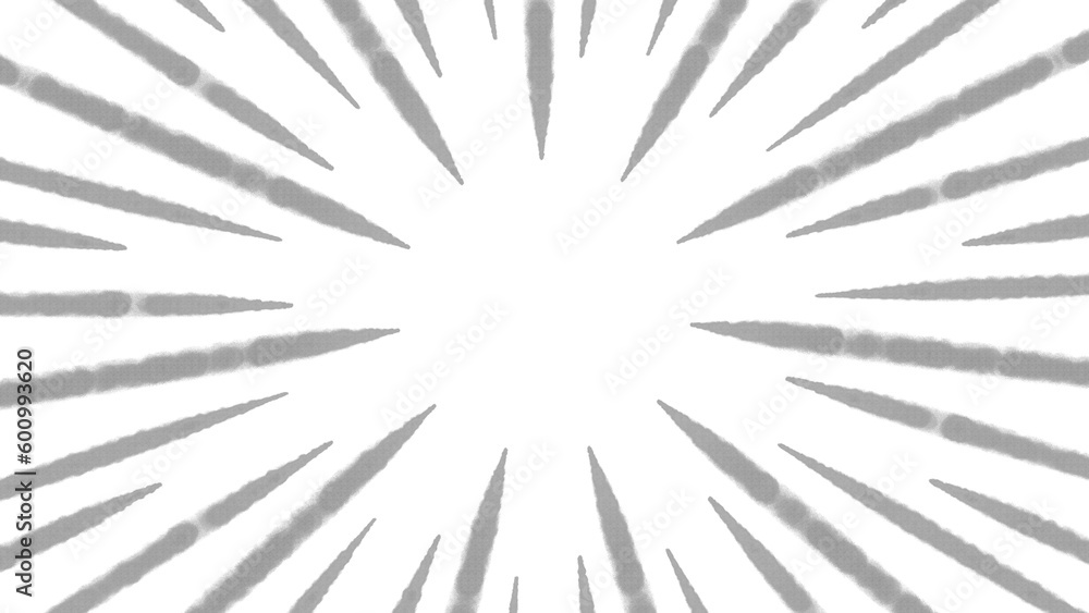 Obraz premium アナログ風な線の集中線のイラスト素材