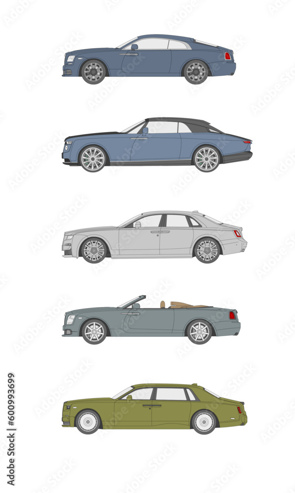 Luxury Cars Set Luxury Cars Set