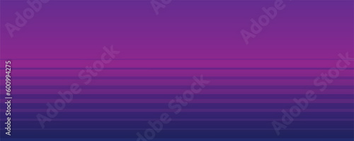Abstract Dark Blue and Purple Minimalist Striped Pattern, Horizontal Lines with Copyspace, Room, Place for Your Text - Vector Background Design Template