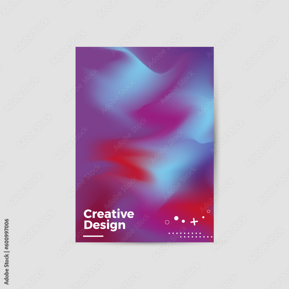 Fototapeta premium Amazing business presentation vector A4 vertical orientation front page mock up. Modern corporate report cover abstract geometric illustration design layout. Company identity brochure template. EPS10.