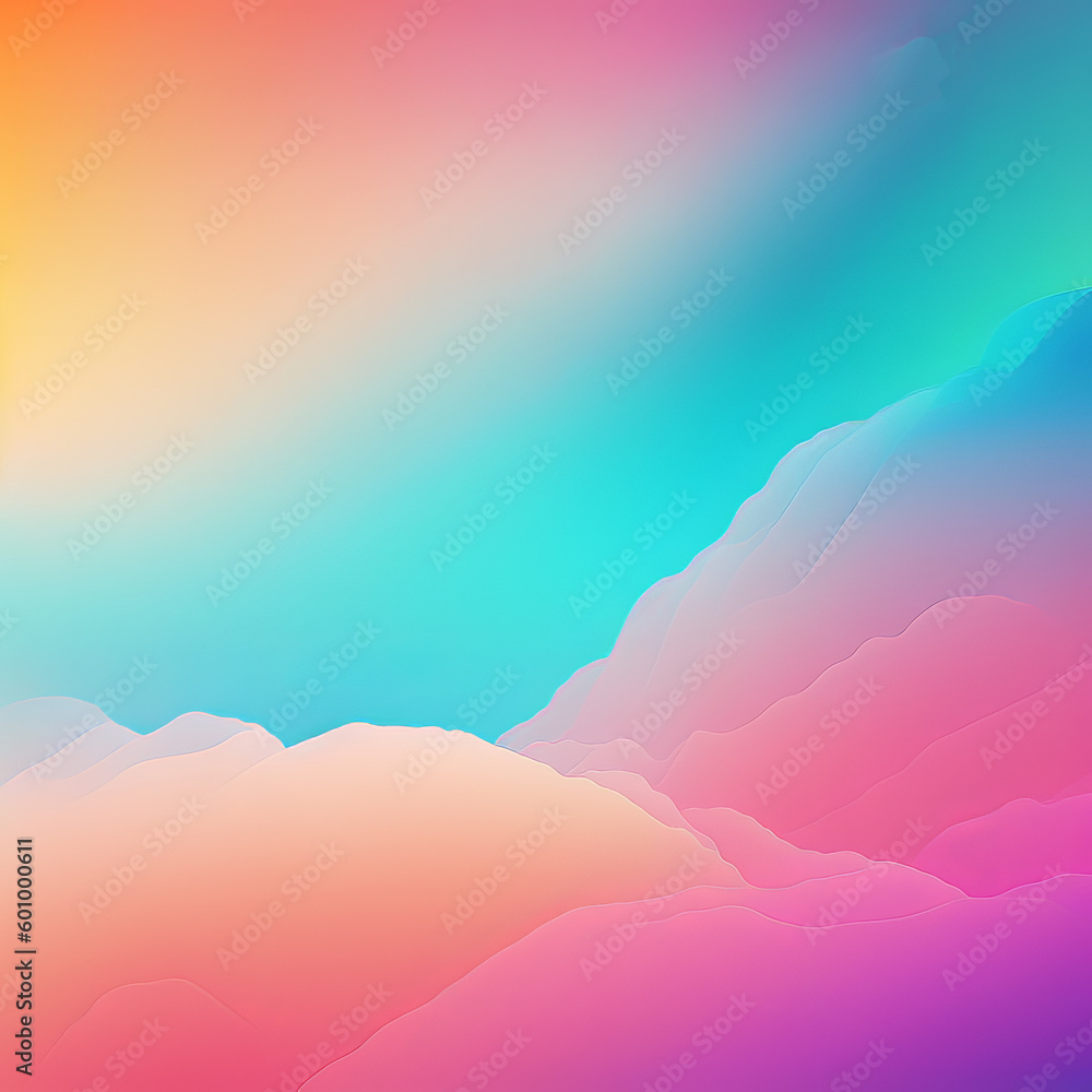 Gradient Ombre Abstract Bright Graphic Design Background
