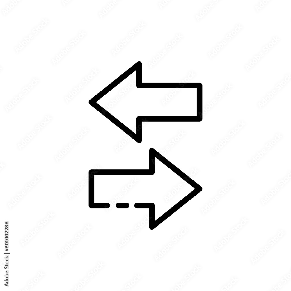 Synchronization. Line icon ,black, sync arrows. Vector icons Synchronization. Line icon ,black, sync arrows. Vector icons