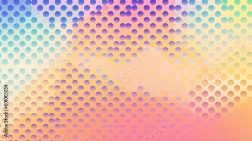 Abstract dotted background in pastel summer tones. Generative ai composite.