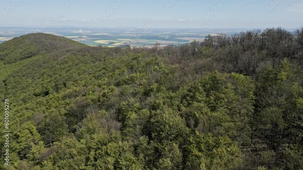 Forest and Hills in the spring sunshine - Drone video Forest and Hills in the spring sunshine - Drone video