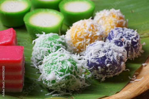 Malaysia's popular sweet dessert Kuih Buah Melaka photo
