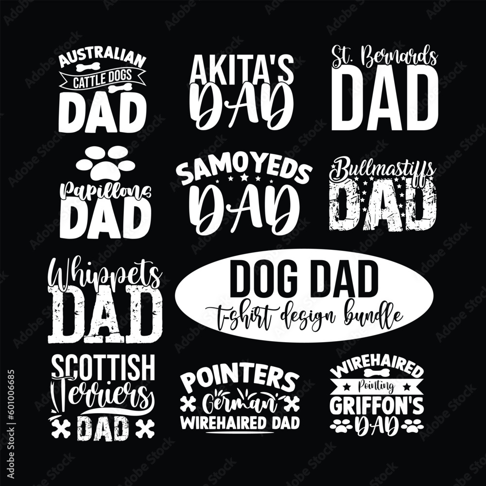 Dog dad Sublimation bundle Dog dad Sublimation bundle