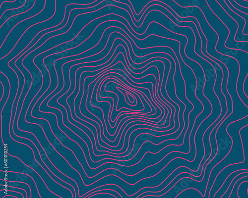 Abstract topographic contours map background. circular topography. Abstract vector illustration.
