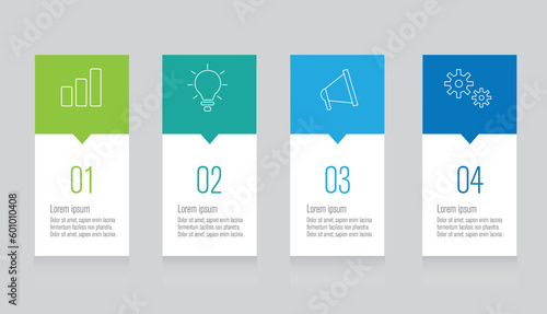 infographics design with speech bubble