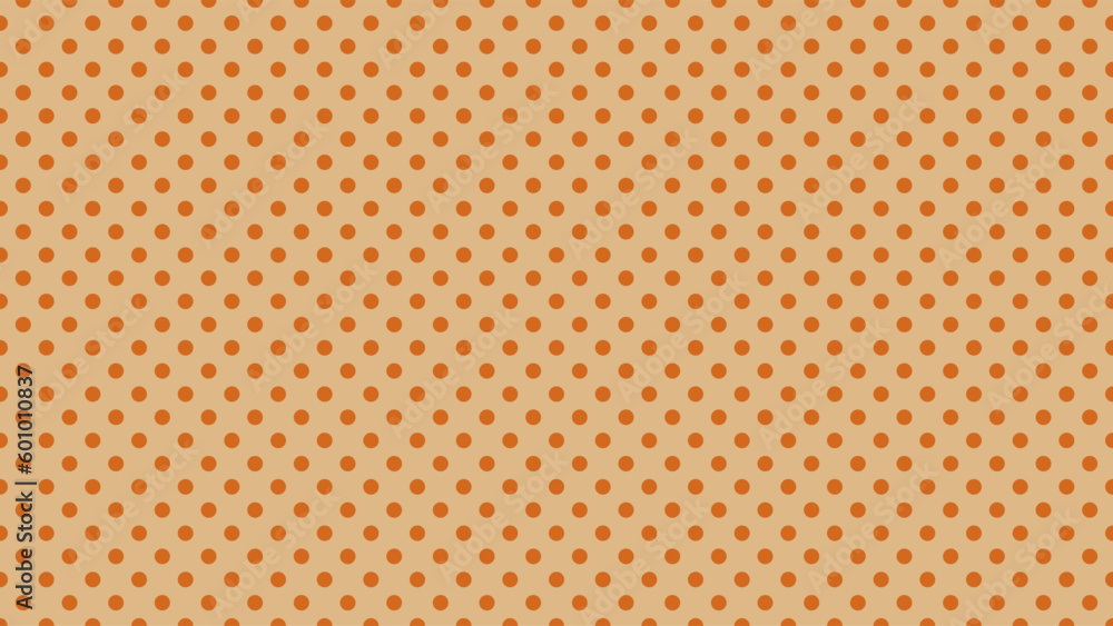 chocolate brown colour polka dots pattern over burly wood brown useful as a background