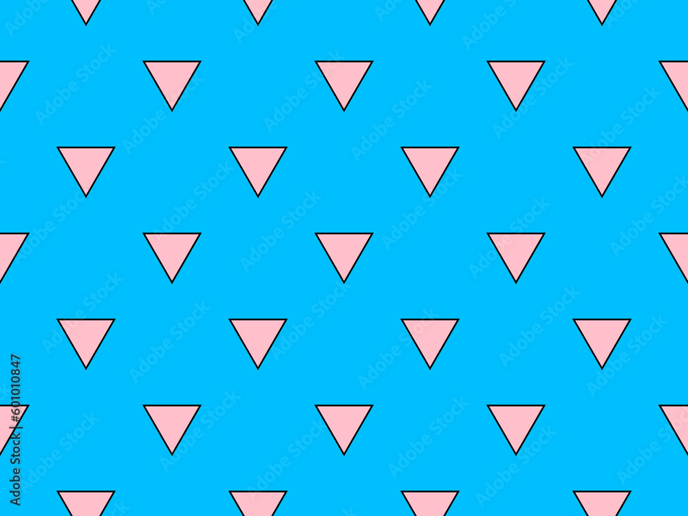 pink colour triangles pattern over deep sky blue useful as a background pink colour triangles pattern over deep sky blue useful as a background