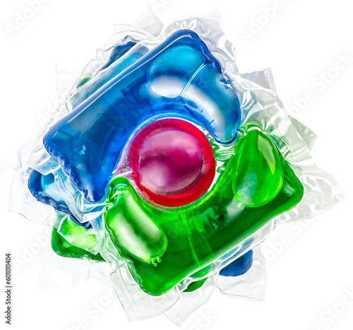 colored capsules for washing clothes