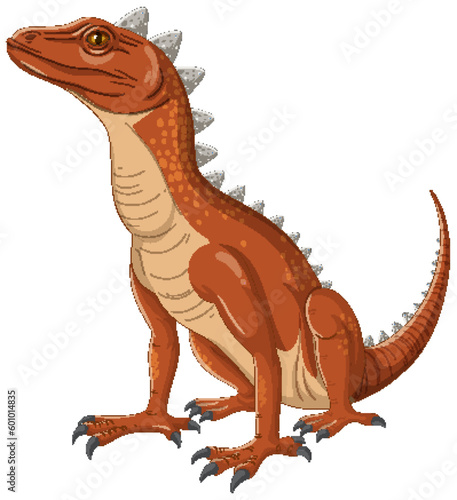 Reptilian Creature with Protruding Horns Resembling a Dinosaur
