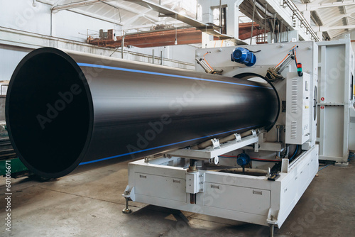 production line for plastic pipes, pvc, pe100