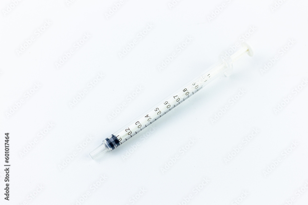 Syringe isolated on white background with clipping path. Close up. Syringe isolated on white background with clipping path. Close up.
