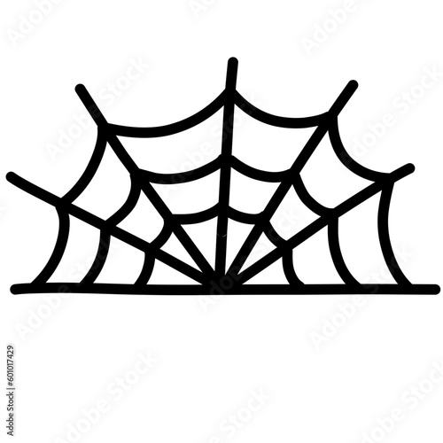 Halloween spider web horror silhouettes for decoration