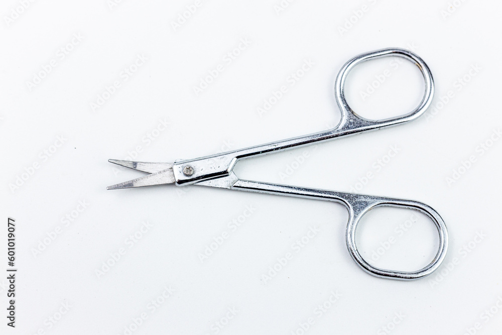 Manicure scissors isolated on white background, clipping path included. Manicure scissors isolated on white background, clipping path included.