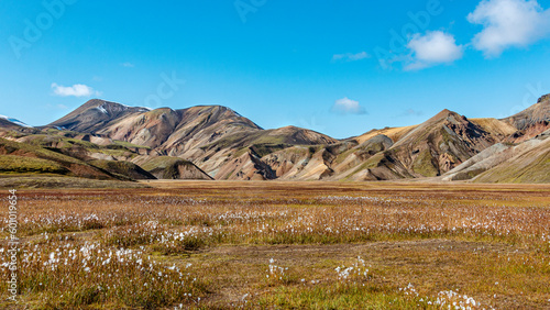 die geothermische Oase Landmannalaugar im südlichem Hochland Islands inmitten des Fjallabak-Naturreservats auf Iceland