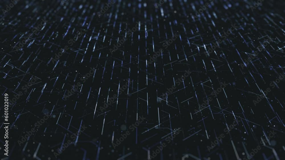 Abstract Digital Data Hitech Background/ 4k animation of an abstract high technology wallpaper background visual fx of data lines and particles zooming in with ambient occlusion and depth of field Abstract Digital Data Hitech Background/ 4k animation of an abstract high technology wallpaper background visual fx of data lines and particles zooming in with ambient occlusion and depth of field