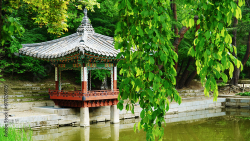 A pavilion sponsored by Changdeokgung Palace, a cultural property of Korea