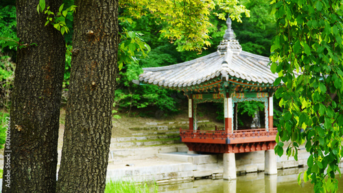 A pavilion sponsored by Changdeokgung Palace, a cultural property of Korea