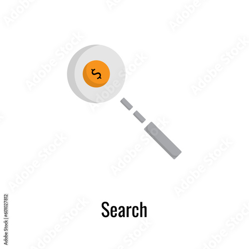 Search line icon. Lup vector outline icon.
