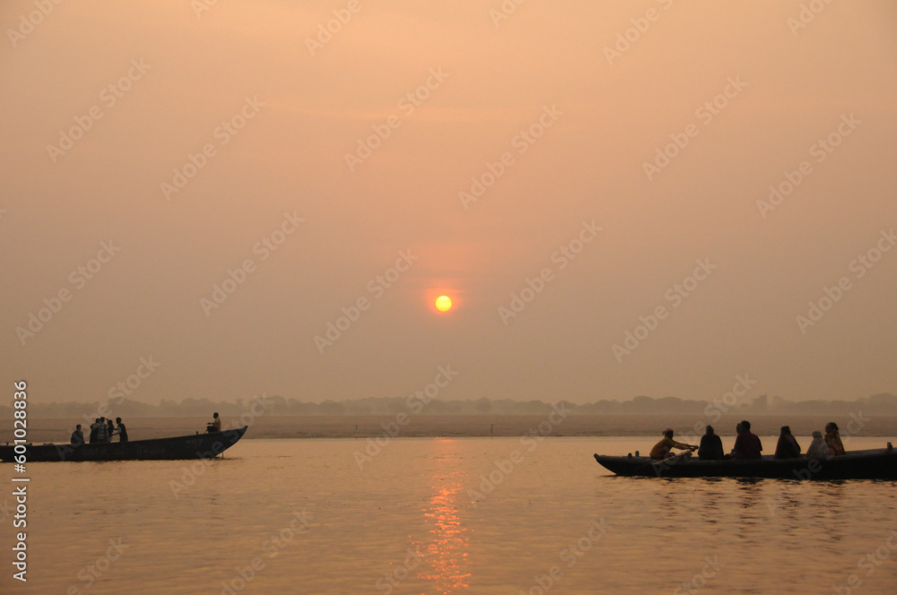 sunrise of  Ganges river