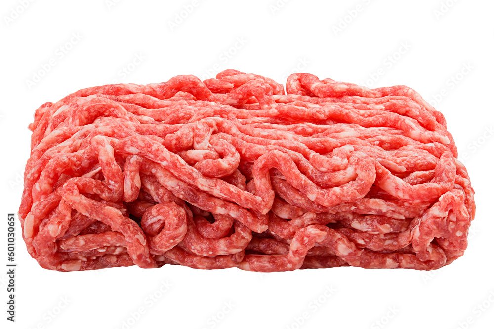 minced meat, pork, beef, forcemeat, isolated on white background, full depth of field minced meat, pork, beef, forcemeat, isolated on white background, full depth of field