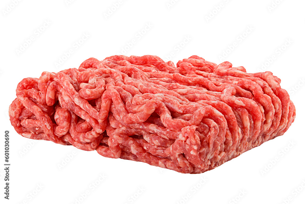 minced meat, pork, beef, forcemeat, isolated on white background, full depth of field minced meat, pork, beef, forcemeat, isolated on white background, full depth of field