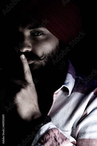 portrait of a Sikh man