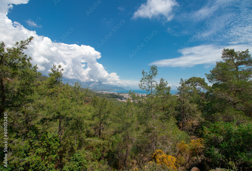 clouds over the mountains