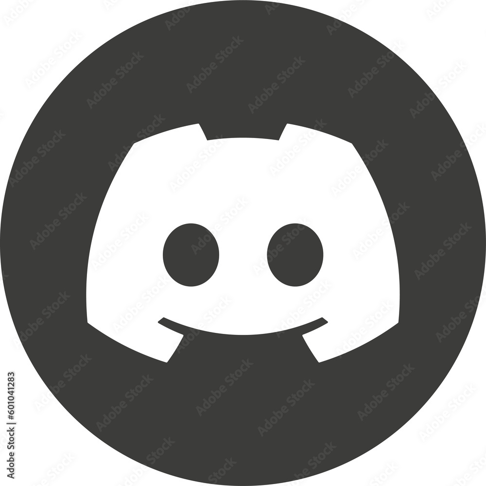 Discord logo icon, social media icon ilustração do Stock Adobe Stock